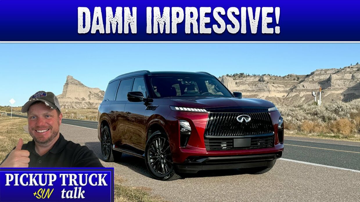 homerun! 2025 infiniti qx80 autograph on the road, at night and hauling gear youtube