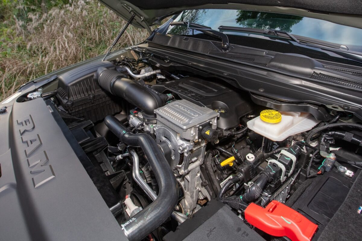 2026 Ram 1500 5.7-liter Hemi eTorque engine bay