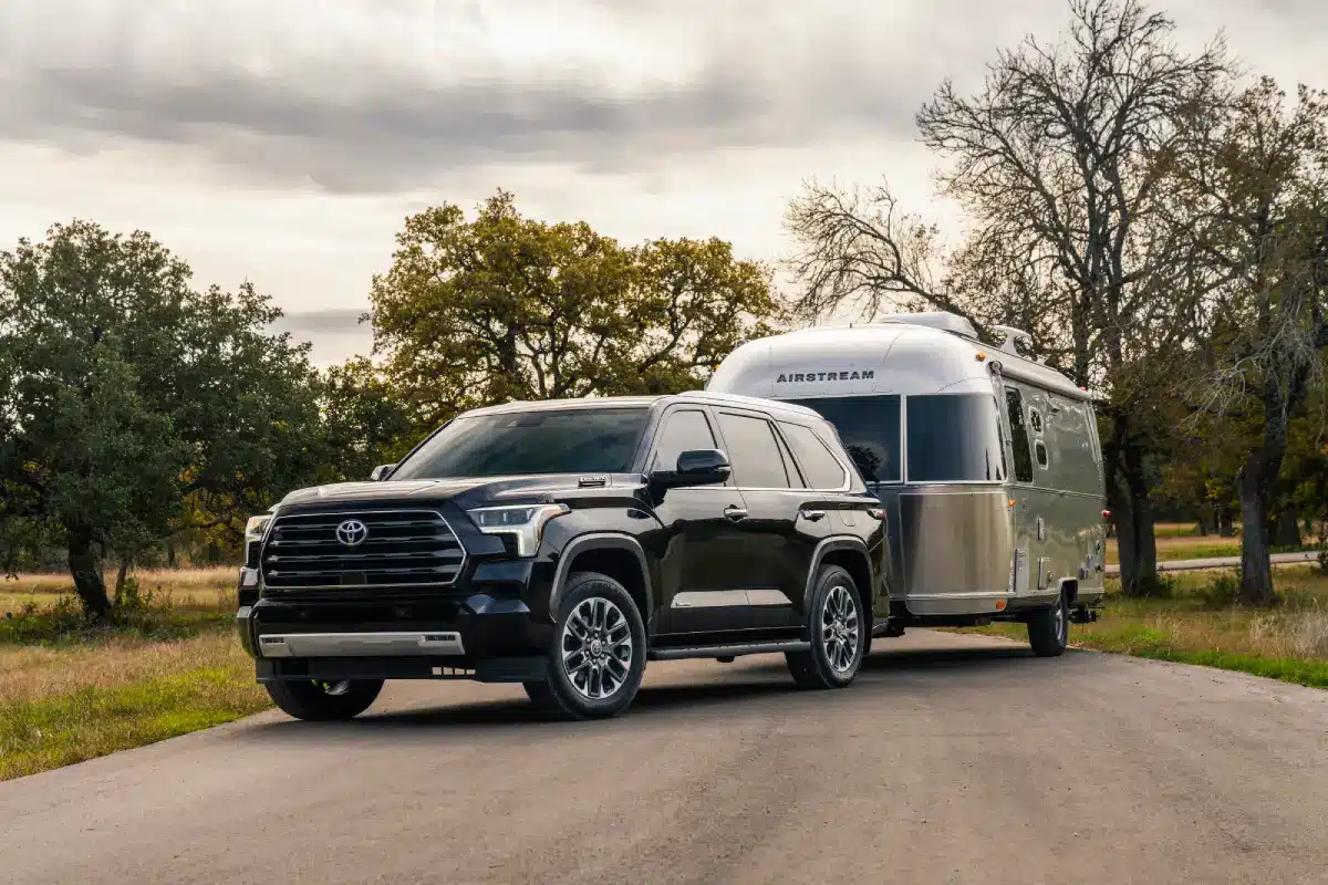 2024 Toyota Sequoia towing a trailer image 6