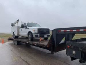 2011 2012 ford super duty being towed