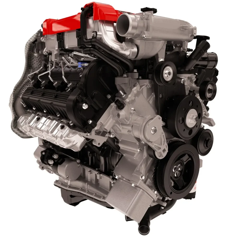 2016 Nissan Titan XD Cummins 5.0L engine. Image courtesy of Nissan.