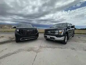 GMC Sierra Denali Ultimate vs Ford F-150 Lariat 1