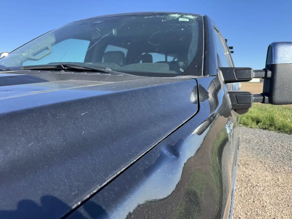 Ford F-150 hail damage 3