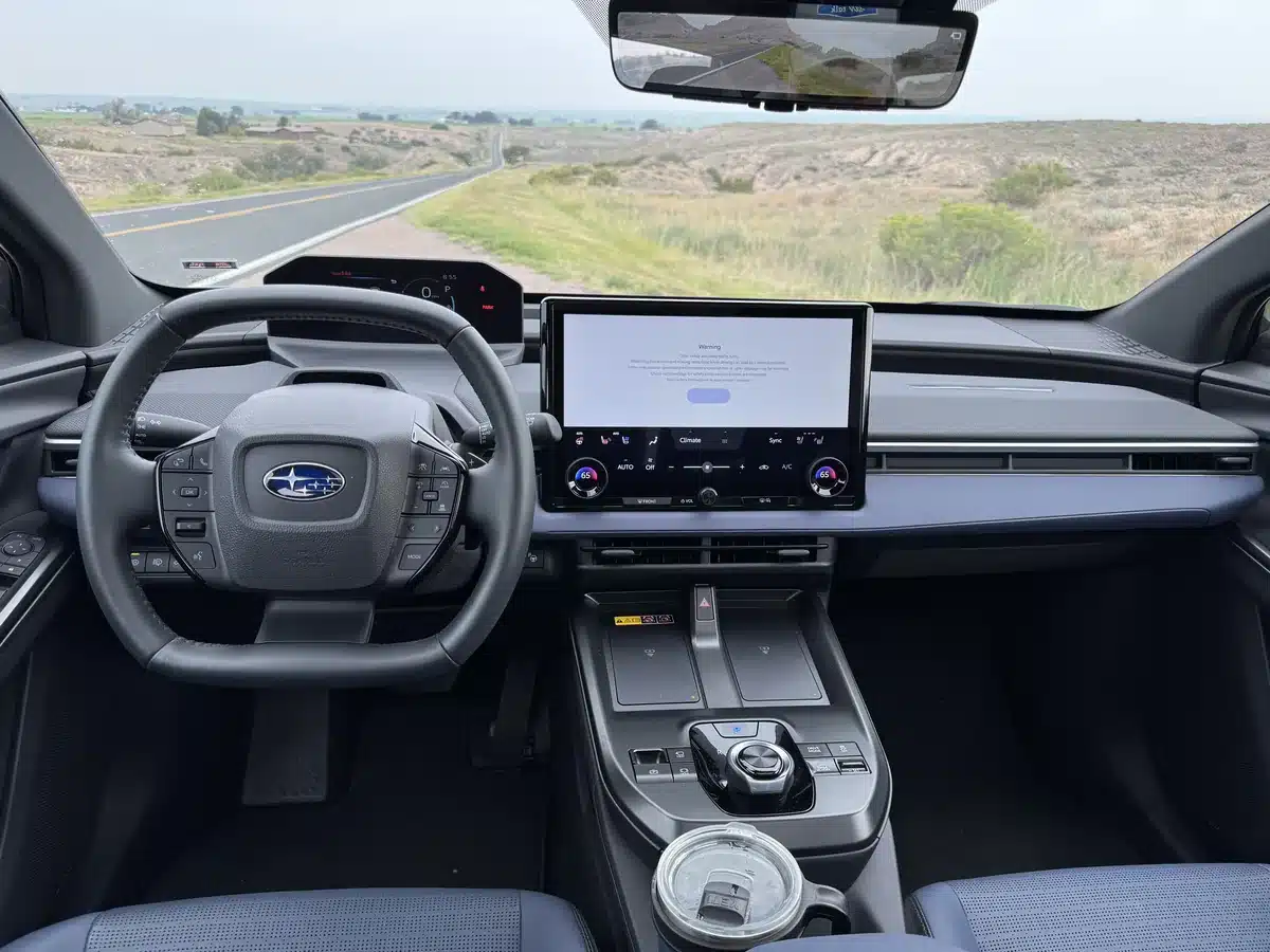 2026 Subaru Trailseeker dashboard, steering wheel and infotainment screen