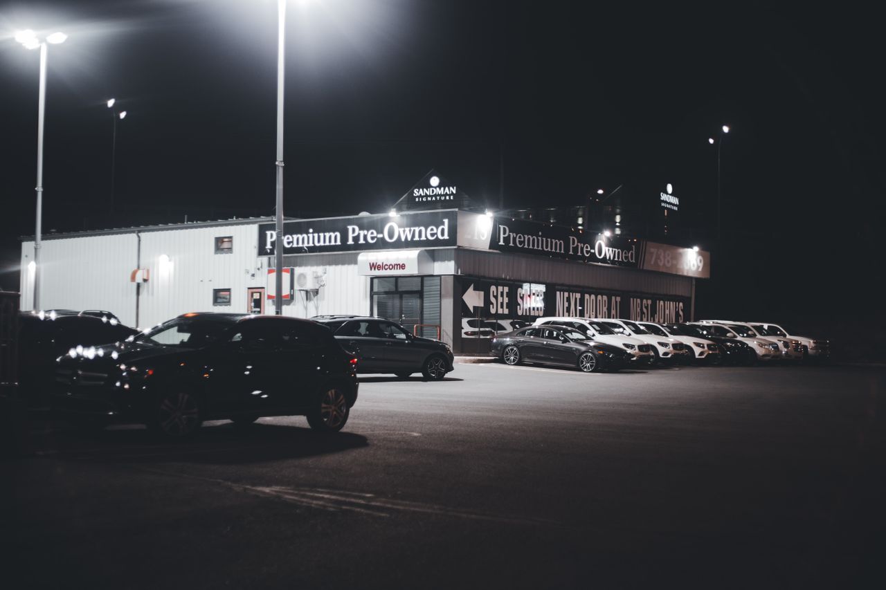 used car lot