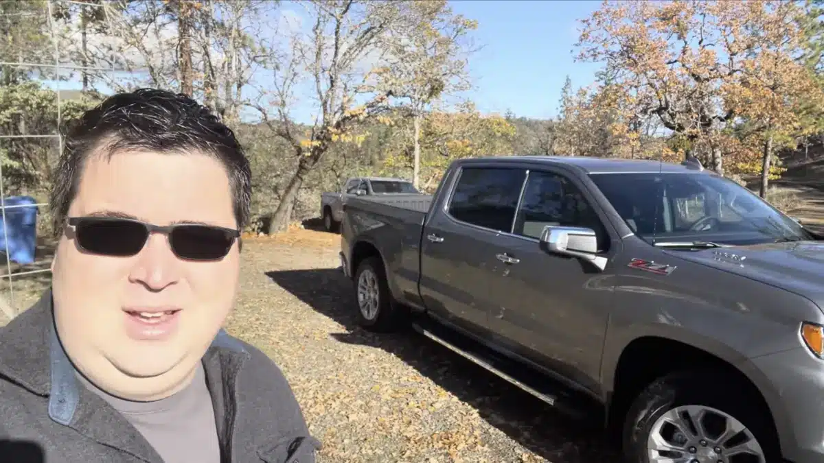 Owner standing beside his 2020 Chevrolet Silverado 1500 LTZ Z71 with the 3.0-liter Duramax diesel
