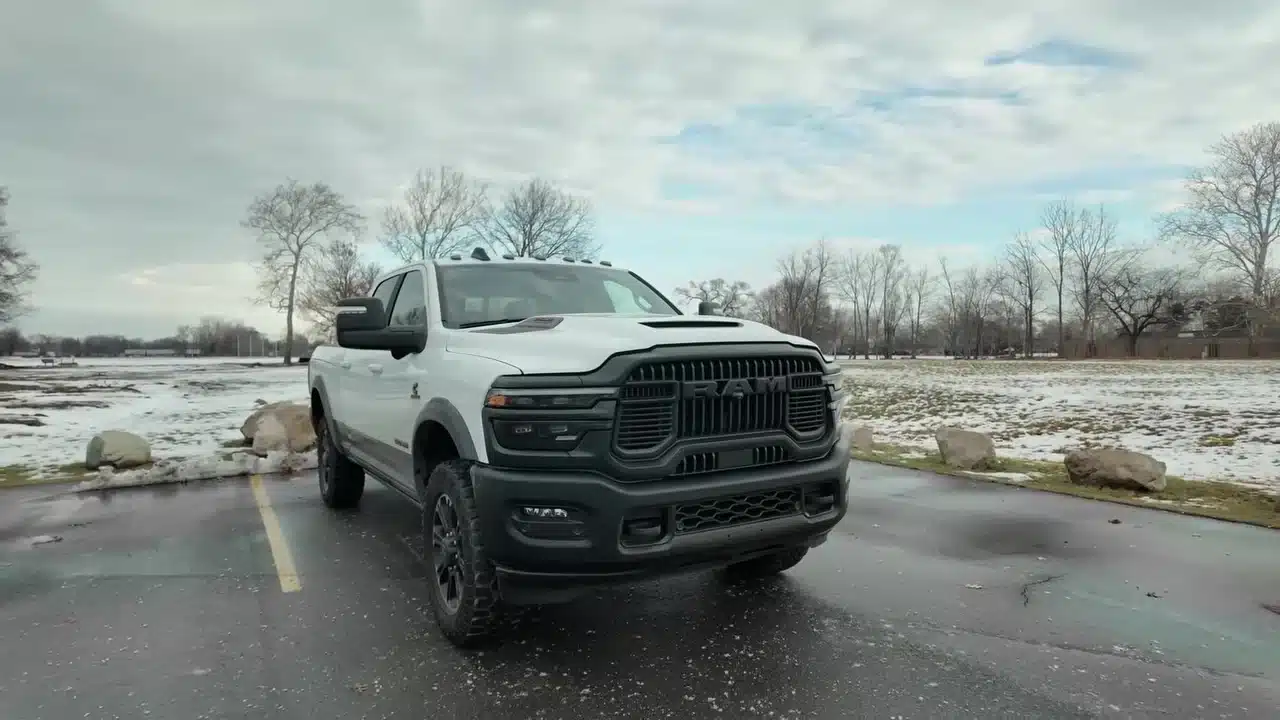 White 2025 Ram 2500 Rebel parked in Michigan
