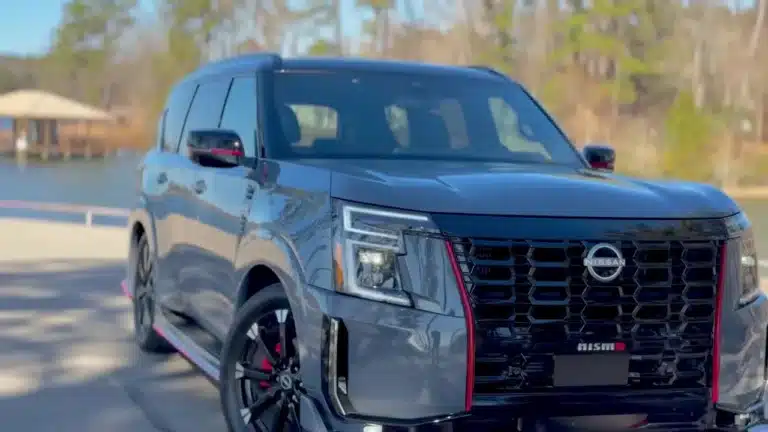 2026 Nissan Armada Nismo front three-quarter view