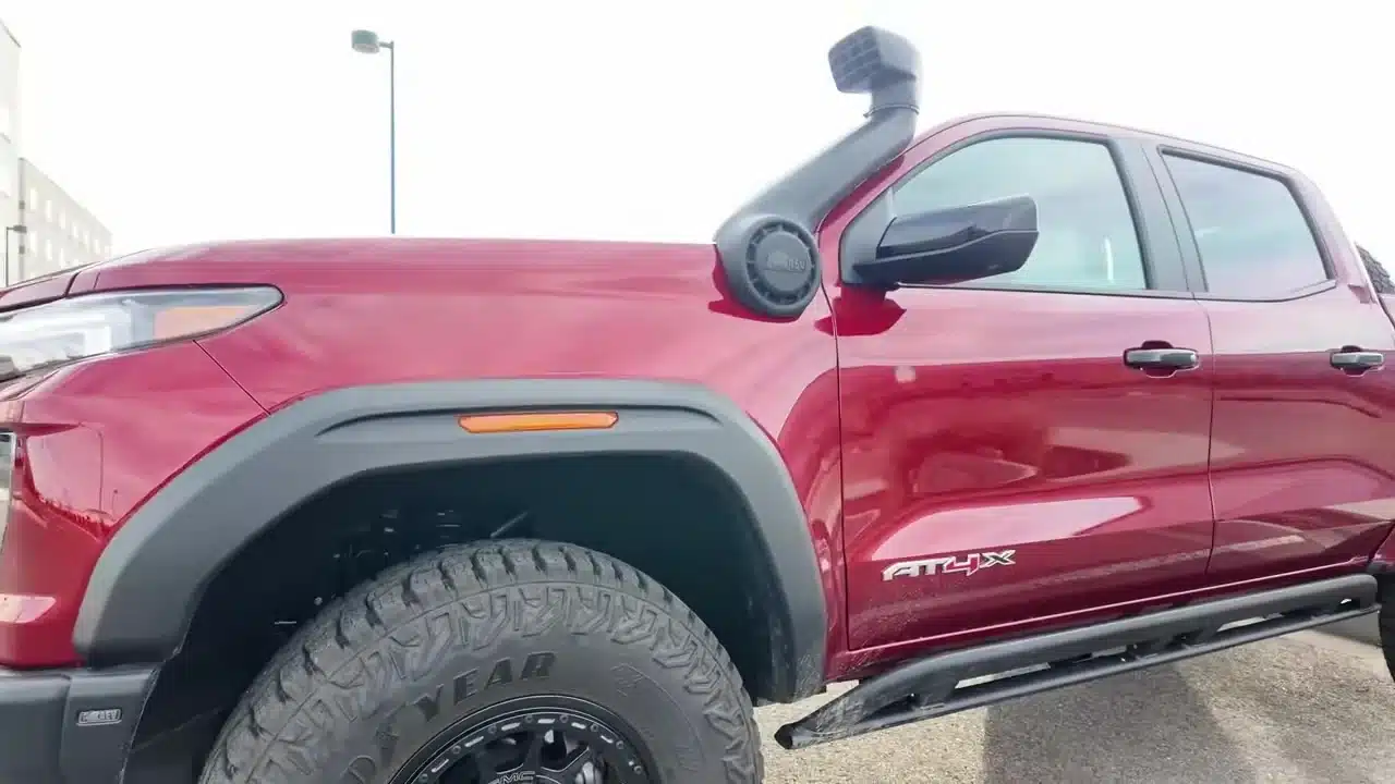 Canyon AT4X AEV wheel rock rail and snorkel