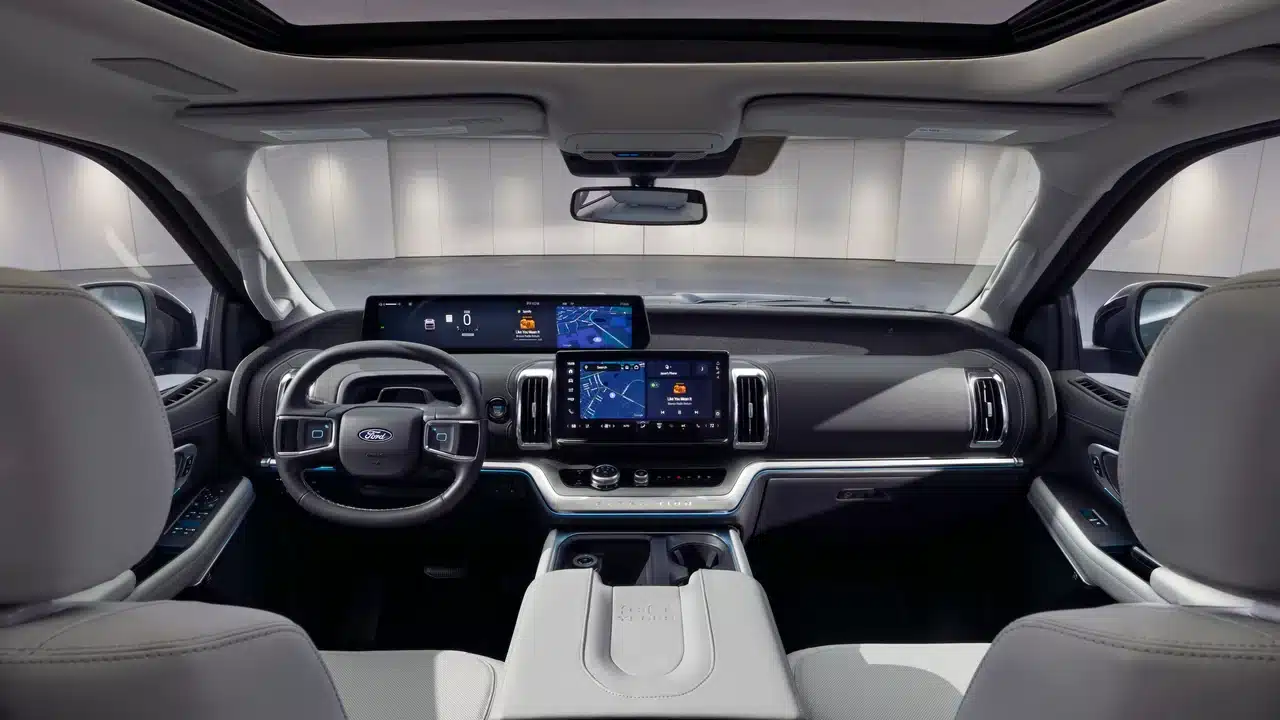 2027 Ford Expedition anniversary interior and panoramic dashboard display