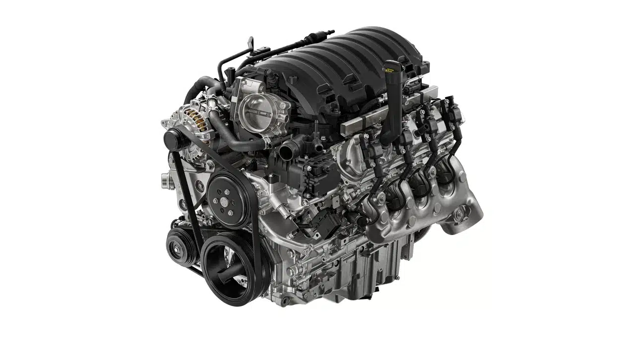 GM L76 5.7 liter V8 engine for the 2027 Chevrolet Silverado and GMC Sierra