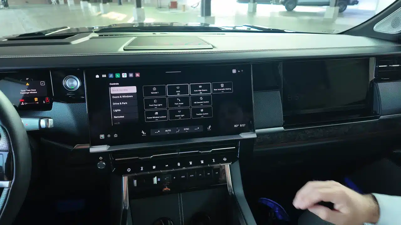 2027 GMC Sierra Denali Ultimate center touchscreen controls