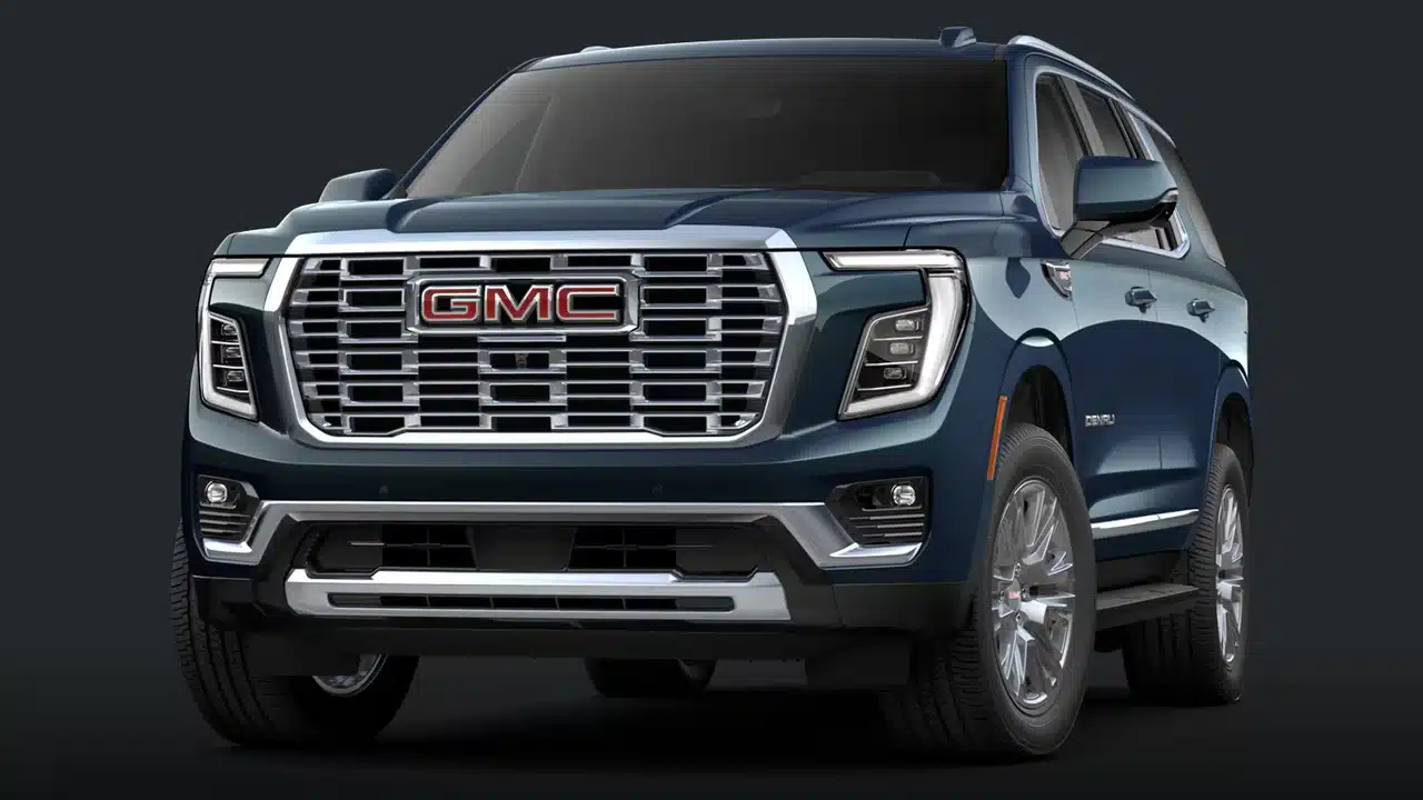 2027 GMC Yukon Denali front three-quarter view