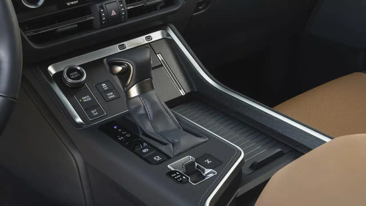 2027 Lexus GX Luxury center console and shifter