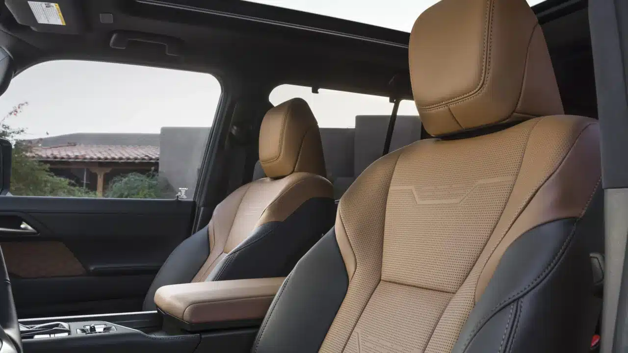 2027 Lexus GX Luxury front seats and cabin