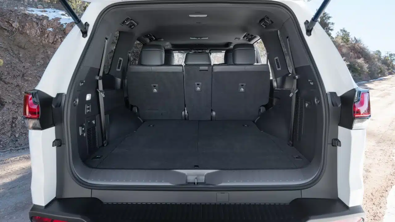 2027 Lexus LX 600 F SPORT cargo area