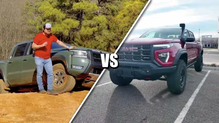 Nissan Frontier Pro-4X and GMC Canyon AT4X AEV feature