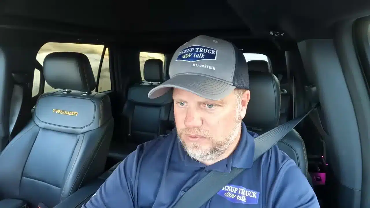 Tim Esterdahl discussing the Expedition towing test