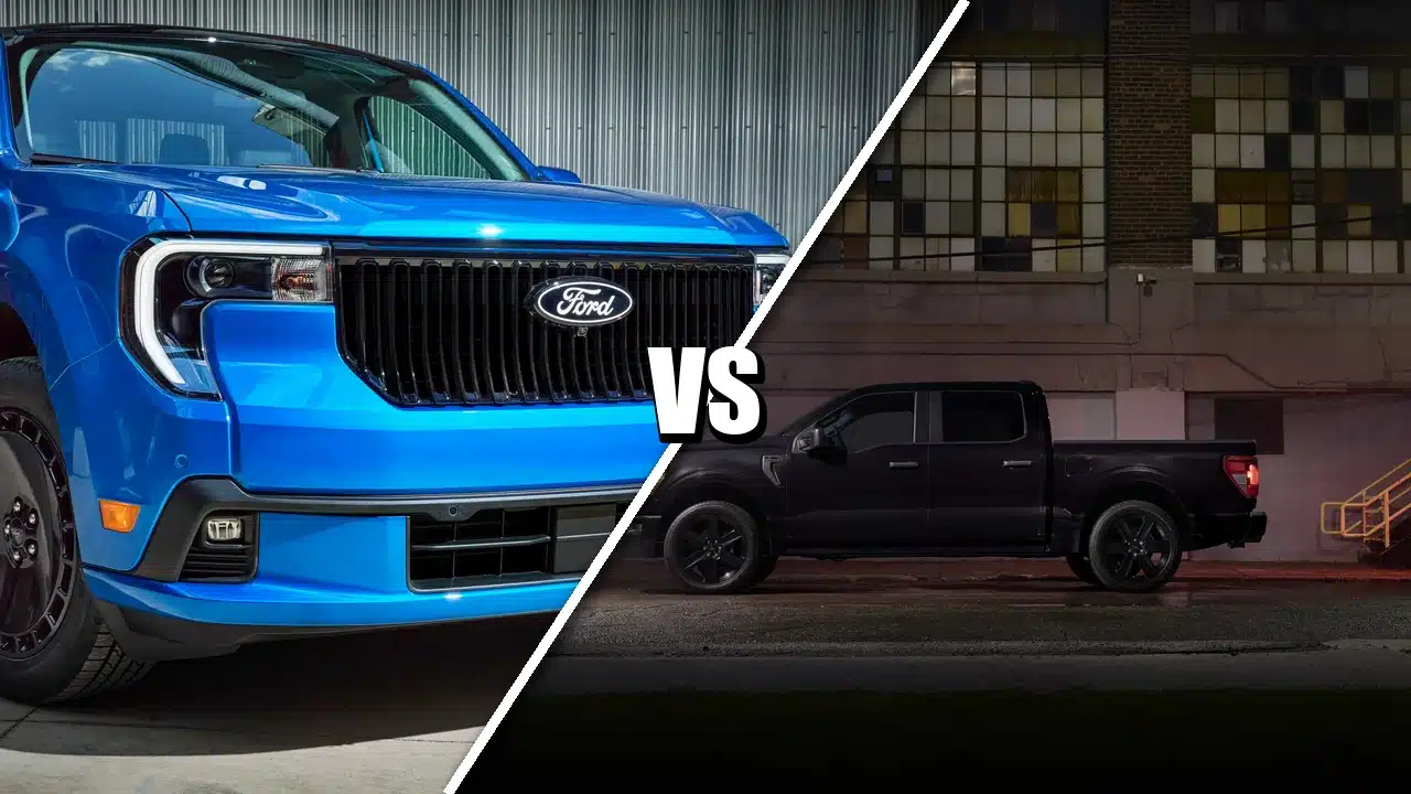 Maverick Lobo left and F-150 Lobo right, power comparison