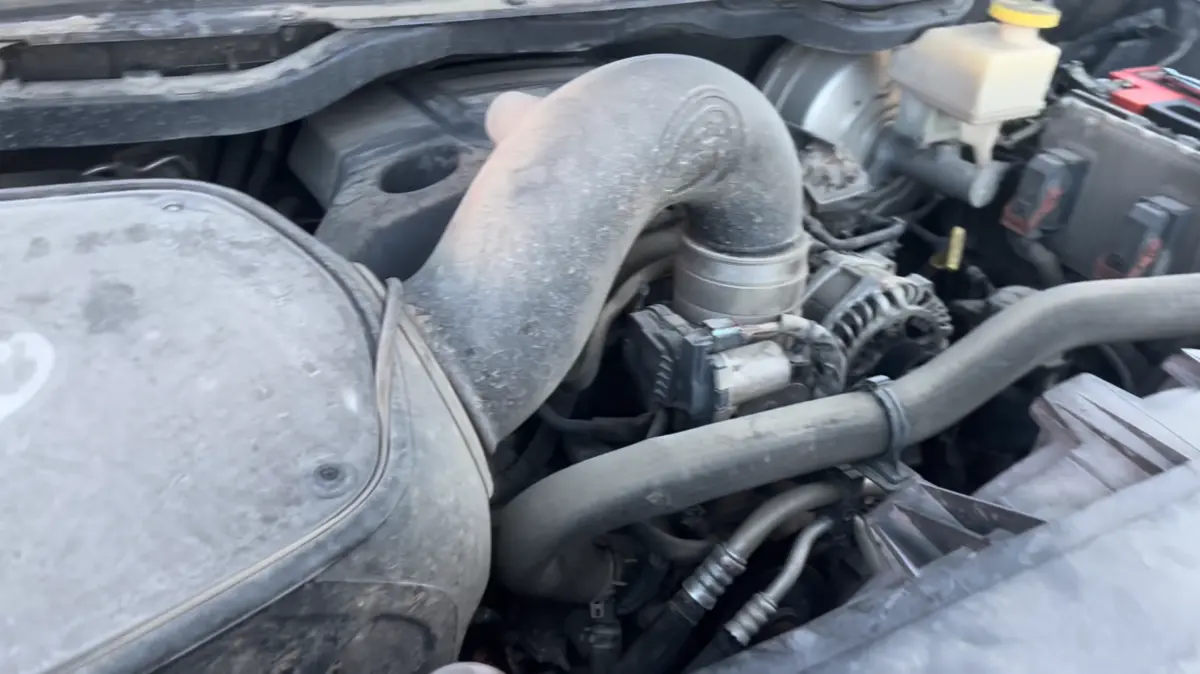 Original 5.7-liter Hemi V8 engine in a 323,000-mile Ram 1500
