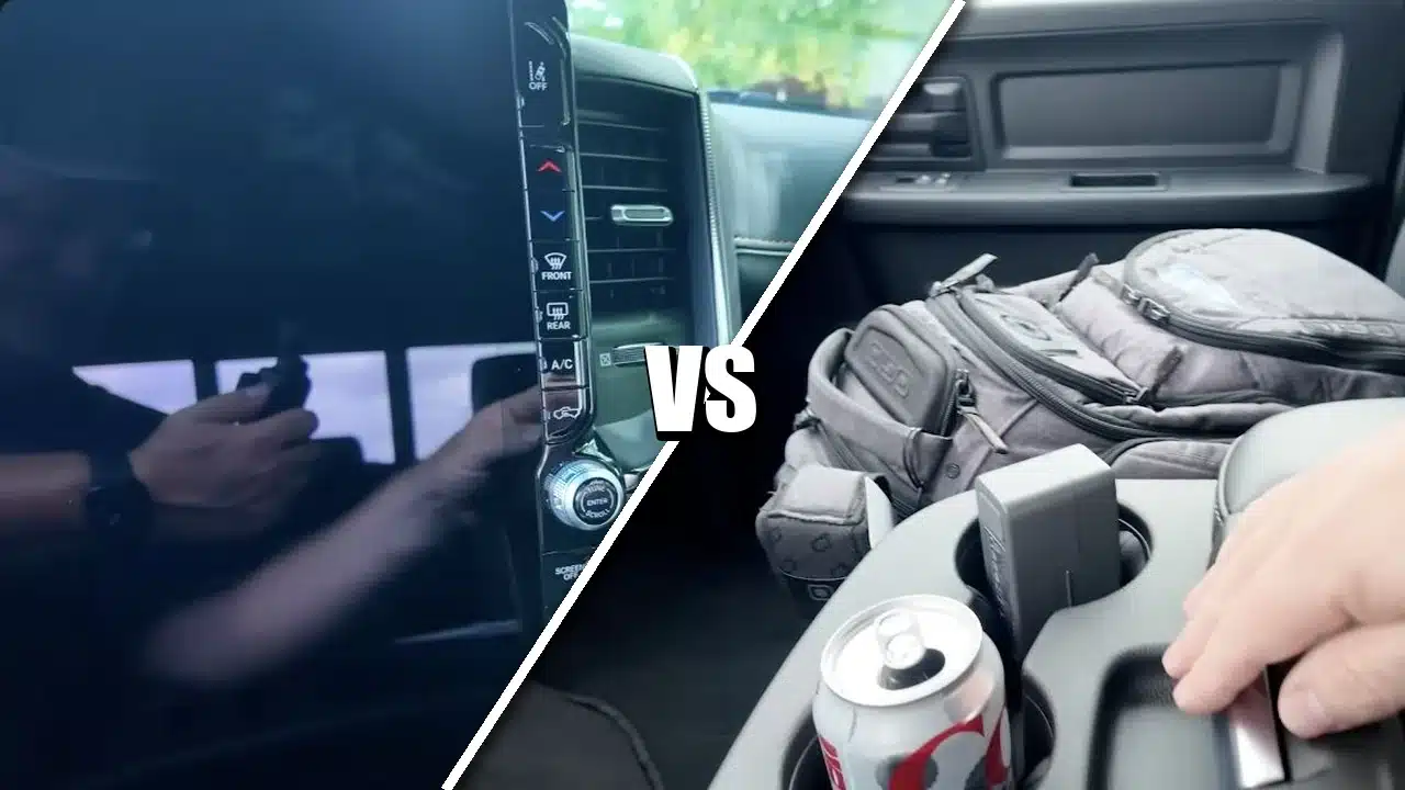 Ram 2500 Rebel Lunar and Black Express cabin comparison