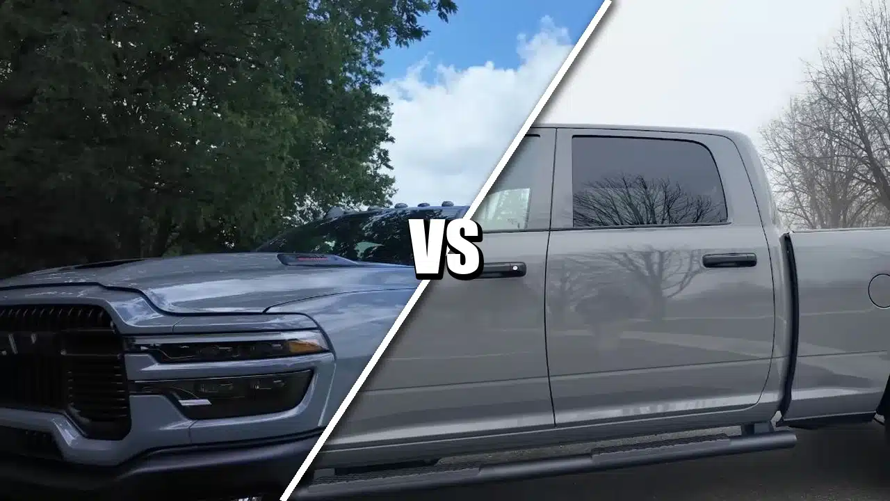 Ram 2500 Rebel Lunar and Black Express exterior comparison