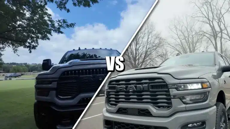 Ram 2500 Rebel Lunar and Black Express feature comparison