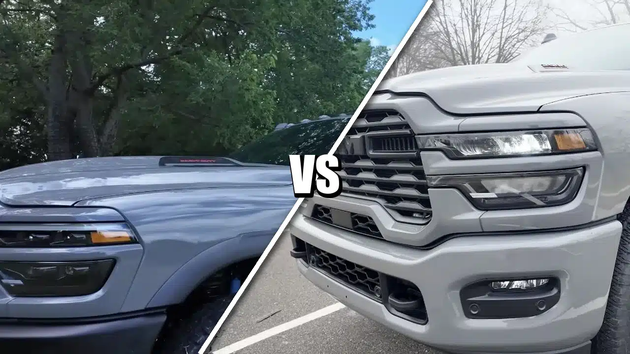 Ram 2500 Rebel Lunar and Black Express power comparison