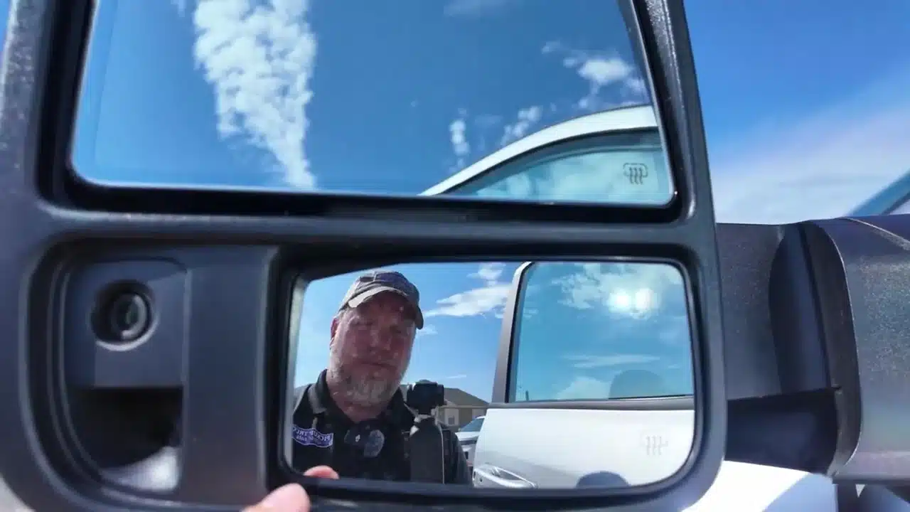 Ram towing mirror demonstrated during the review