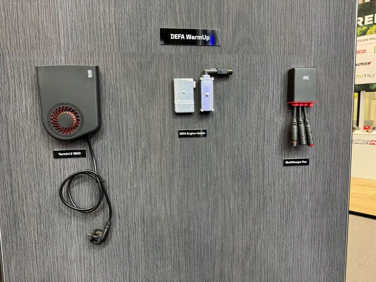 DEFA displays engine-heating and other cold-weather equipment.
