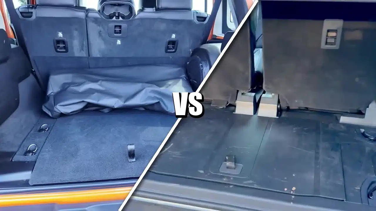 Wrangler Sahara and Bronco Stroppe cargo spaces