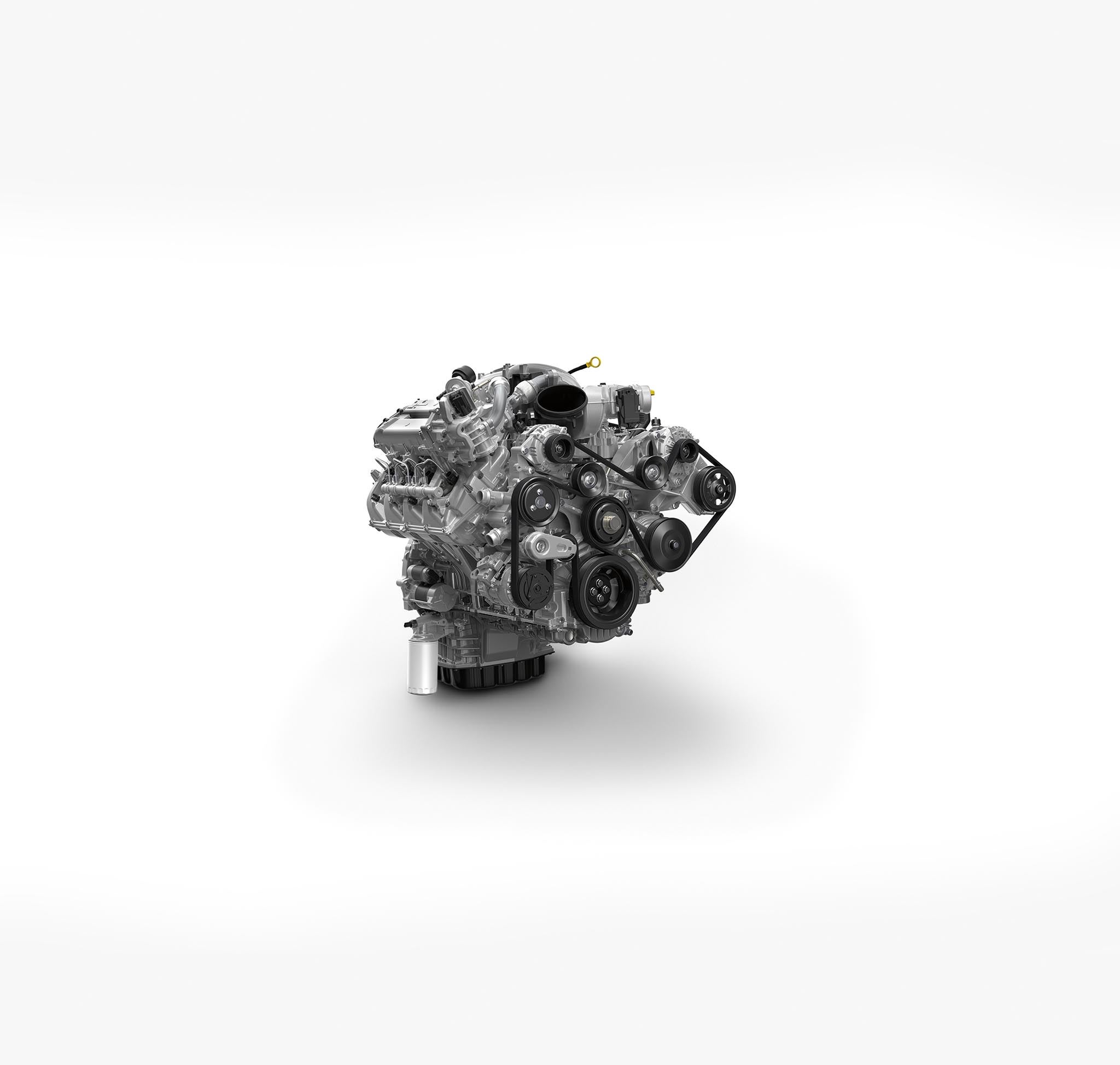 Ford 6.7L Power Stroke V8 turbo-diesel engine, shown for context.