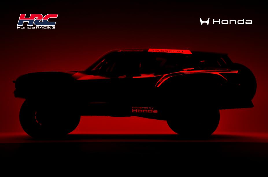 Honda teaser image for the Passport Baja Spec race truck