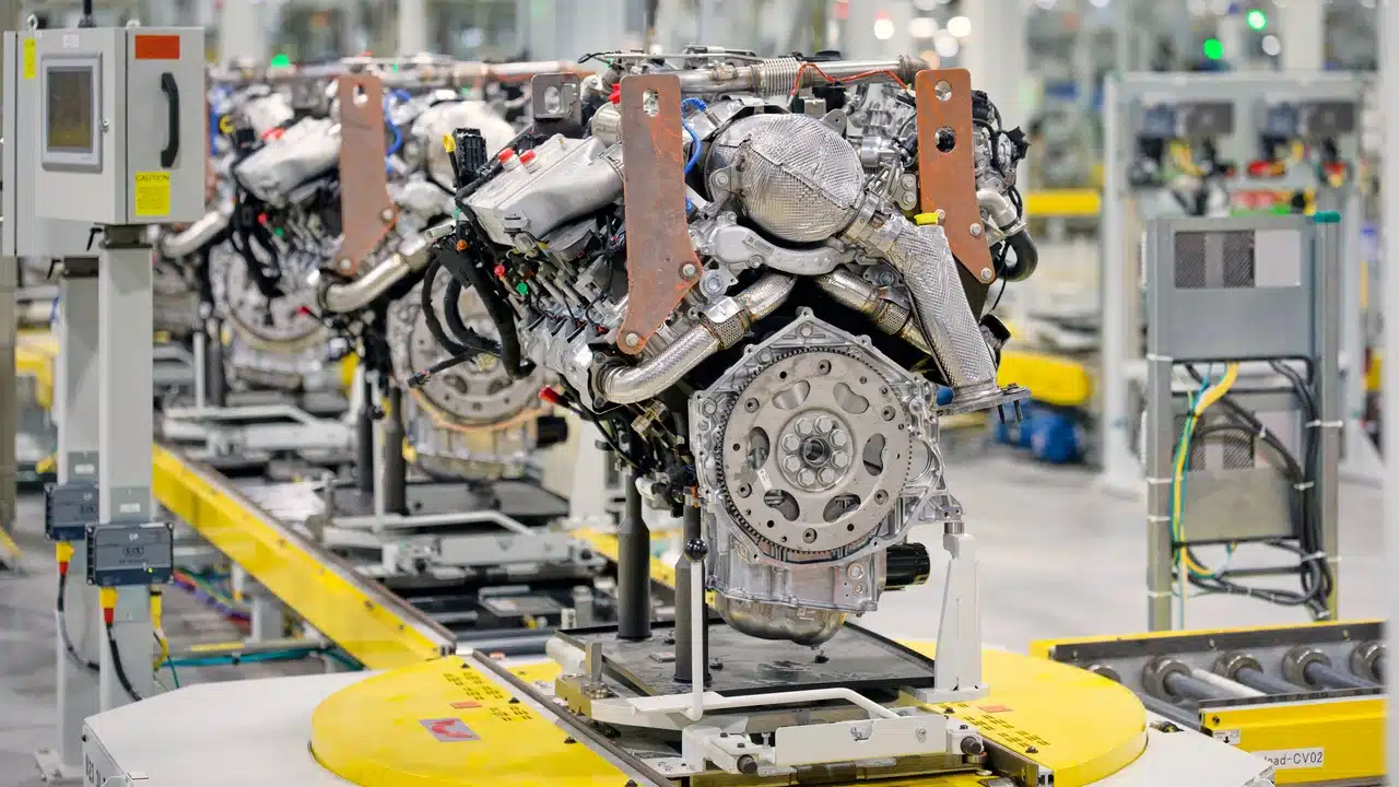 8.3L Duramax engines at the DMAX plant