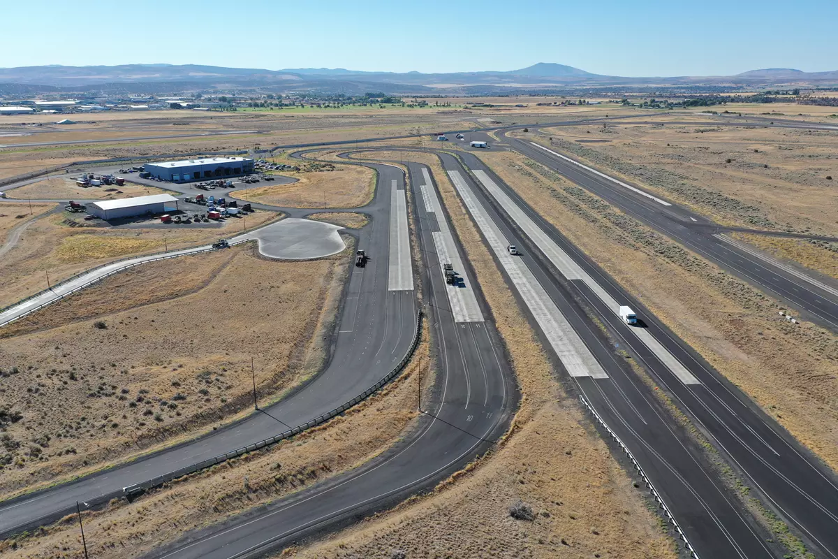 Daimler Truck North America proving grounds in Madras, Oregon