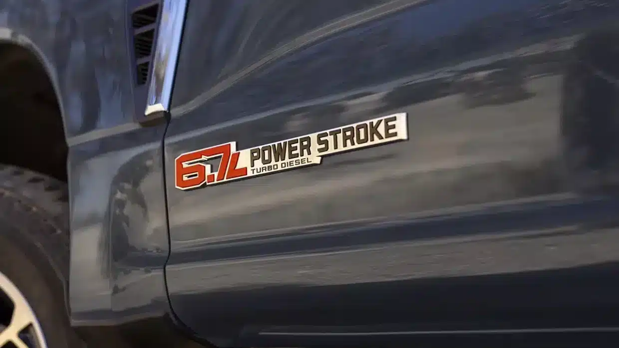 Ford Super Duty 6.7L Power Stroke turbo-diesel badge