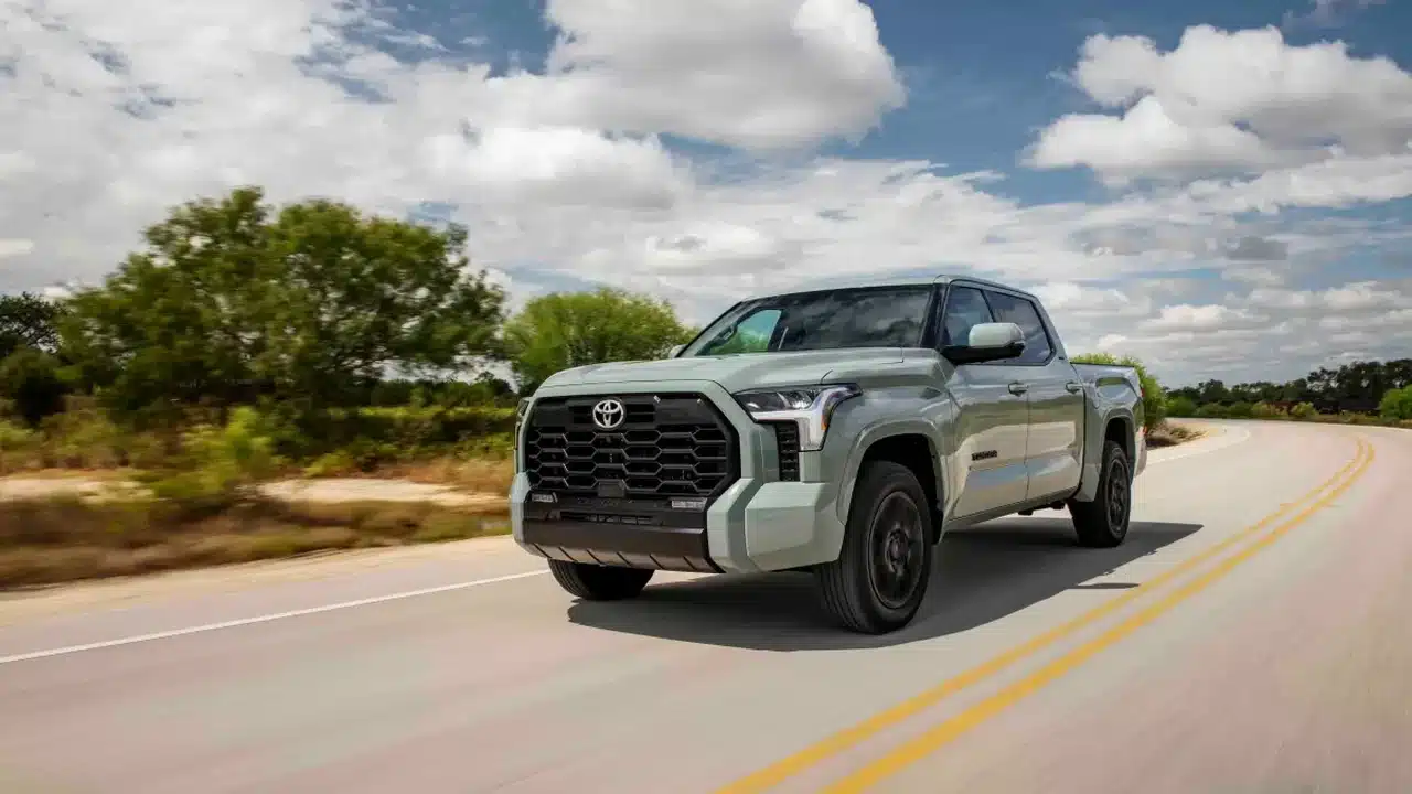2022 Toyota Tundra SR5 driving on a paved road
