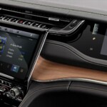 The all-new 2022 Jeep Grand Cherokee 4xe features the pinnacle of premium SUV interiors with a modern American style, Uconnect 5 10.1-inch touchscreen radio and available 10.25-inch front passenger screen.