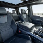 The interior of the 2023 Ford F-150 Raptor R. (Image courtesy of Ford Motor Co.) 2023 Ford F-150 Raptor R