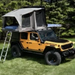 The Jeep awning rooftop tent concept was developed with Dometic as it is an all-in-one solution for overlanding. (Photo courtesy Jeep) Jeep awning rooftop tent concept 1
